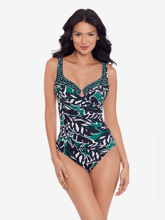 Miraclesuit Other - Miraclesuit Escape One Piece Palma Verde Tummy Control Swimsuit 12 NWOT